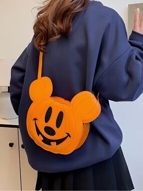 Disney Mickey crossbody Halloween pumpkin bag